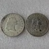 États-Unis Coins 1794 Fluent Hair Brass Silver plaqué Dollar Smooth Edge Copie COIN6176550