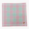 12PCS 29x29CM Polyester Cotton Plaid Light-colored Women's Handkerchief