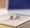 مشاركة الزفاف مجوهرات مسمار الأقراط مواد مواد فضية