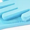 Волшебный Силиконовый Rubbe мытье посуды изоляционные перчатки экологически чистый скруббер очистки для многоцелевой кухня кровать Ванная комната волос автомобиля 4 цвета