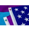 Party Flaggen Amerikanische Regenbogen Flagge Polyester Banner Bunte Dekoration Verschleißfeste Kreative Mode Flaggen Werkzeuge 90 * 150 cm RRA1547