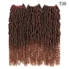 Passion Twist Crochet Dhgate Tissage de cheveux synthétiques 14 pouces tressés cheveux de haute qualité pour Passion Twist crépus bouclés Extensions de cheveux au crochet en vrac