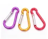 Carabiner Ring Keyrings D Shaped Aluminum Alloy Outdoor Sports Camp Snap Clip Hooks Hiking Climbing Keyring OOA6919-6