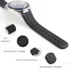 20mm Watch Strap Bands Men Blue Black Waterproof Silicone Rubber Watchbands Armband Clasp Buckle For Omega AT150 Sea 300 Tools8493179