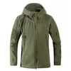 polar fleece hooded jacket