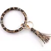 Bangle Ny ankomst PU -läder Big O Keychain Armband Tassel Drop Wristlet Armband för kvinnor Fashion Wrist Strap2247980