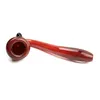 5.2 인치 셜록 유리 핸드 파이프 : 눈에 띄는 붉은 색, 깊은 그릇 및 편리한 탄수화물 구멍으로 흡연 의식을 높이십시오.