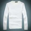 남성 스웨터 풀오버 스웨터 새로운 O 넥과 V 넥 단색 남성 슬림 피트 긴 소매 아시아 크기