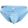 Cueca homens sólida algodão pênis bolsa cueca roupa interior Gay algodão Sexy push up men briefs hombre calcinha Shorts underpanties