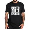 T-shirt Straight Outta Night Shift Time Out Estate a maniche corte Fashion Design caldo 100% cotone T-shirt da uomo taglia EU personalizzata