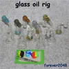 Pipes pequeno copo Bong taça Bongs água colorida 14 milímetros Banger Dab Oil Rigs Heady Vidro Água Bongos Cachimbos de água Shisha recipiente silicone