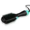 One-Step Hair Dryer & Volumizer Salon Hot Air Paddle Styling Brush Negative Ion Generator Hair Straightener Curler