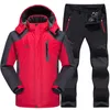 Ski Suit Men Waterproof Thermal Snowboard Fleece Jacket Pants Male Mountain skiing and snowboarding Winter Snow Clothes Set C181121028302