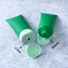 物質緑100mlのプラスチック化粧品の柔らかいびんの空の霜100gのフェイシャルクリームシャンプースクイーズボトルフリップキャップ送料無料