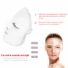 7 couleurs lumière photon LED masque Facial électrique visage soins de la peau thérapie de rajeunissement Anti-âge Anti-acné blanchissant peau serrer