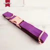 Muttco Retailing SelfDesign New Style The Candy Purple Handmade Poly Satin and Nylon Purple 5Size Dog Collar UDC029M8986866