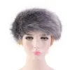 7 kolorów damskie furskie futra zimowe opaski na głowę luksusowy moda na głowę pluszowe nauszniki osłony akcesoria do włosów cała ejy8654605333