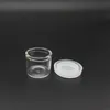 Mini Högkvalitativ 6ml Koncentratbehållarburk med klart lock Medicin Flaskor Wax Oil Glass Dab Jar