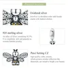 Bamoer Äkta 925 Sterling Silver Crystal Bee Crystal Charm Fit Kvinnor Charm Armband DIY Smycken Flickvän Present SCC821