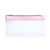 Pencil Bags 1pc Frosted Translucent Zipper Case Korean Stationery Creative Simple Large Capacity PU Cute Student Supplies1