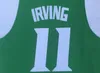 Patrick 11 Kyrie Irving College Basketball Jersey Ed Branco Verde S-2XL Raro