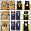 College Basketball 33 Jimmy Butler Marquette Golden Eagles Dwyane Wade Jersey 3 Home Nero Blu navy Giallo Tutti Ed Alta qualità