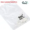 SS3-ss8 1440pcs Clear Crystal AB Gold Flack 3D Non Fix FlatBack Nail Art Decorations Rhinestones For Clothing 0731