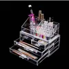 Darmowa wysyłka USA Stock Hurtownie 4 szuflady Zintegrowane akrylowe makijaż Case Cosmetics Organizer Przezroczyste