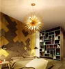 Nordic Artistic LED Aluminum Dandelion Chandelier Indoor Lighting Golden Hanging Lamps Decorative Fixture Lighting Led Home Lights