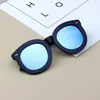 Children Glasses Wide Side Kids Colorful Baby sunglasses Boys Eyewear Big Round Frame Rivet Girls Oculos UV400