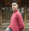 Högkvalitativ bomullslinne Kinesisk prestation Crosstalk Long Robe Ancient Style Talk Show Gown Lång kläder för Oversea Chinese