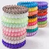 High Quality 5cm Telephone Wire Coil Elastic Band 25pcs 25 Colors Hair Tie Hairband Ponytail Holder Bracelet Women Scrunchies1254567