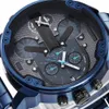 Cagarny 6820 Design classique montre à quartz hommes mode hommes montres bleu en acier inoxydable double fois Relogio Masculino xfcs LY191226