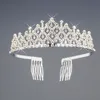 Bridal Tiaras con strass Gioielli da sposa Girls Girls Hewpieces Compleanno Partito Performance Pageant Crystal Crowns Accessori da sposa ZH-051