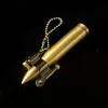 Retro Mini Bullet Lighters Fire Metal Gasoline Cigar-lighter Keychain Pendant Flame Kerosene Oil Lighter Men Gadget