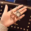 Ulzzang Marke Strass Elegante Beliebte Uhren Mode Rose Gold Frauen Armband Uhren für Frauen Casual Damen Uhr