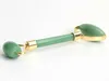 Natural Chakra Green Aventurine Massage Stone Carved Reiki Crystal Healing Gua Sha Beauty Roller Facial Massor Stick