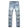 Jeans rasgados homens 2020 destruir buraco mens bicicleta jeans casual slim fit homens denim calças novidades rua streetwear