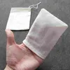 hight quality Portable 100pc 8x10cm Cotton Muslin Reusable Drawstring Bags Packing Bath Soap Herbs Filter Tea Bags246S