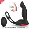 3in1 Remote Control Prostate Massager Vibrator för två Buttplug Cockring Anal Vibrator Dilator Anal Dildo Erotic Toys Sex Shop M6930101