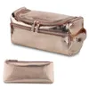 Große Portage Reise Make-Up Kulturbeutel Für Frauen Neceser Mujer männer Vintage PU Leder Waschen Lagerung Bag232b