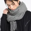100% чистый шерстяной шарф женщин 2019 Плоты и обертывания для дам мягкий теплый шейный чешт