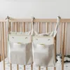 Bedding Accessories Diaper Crib Organizer Wipes Toys Teethers Linen Hanging Storage Bag Pacifiers Baby Bed Double Pockets8914520