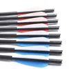 6/12/24Pcs Crossbow Carbon Arrow 17/20Inches Length ID7.6mm OD 8.8 Mm 4inch Vanes for Archery Crossbow Hunting Shooting