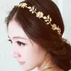 Hot 1pc New Leaves Headband Hairband Set Drill Women Simple Elastic Hair Hoop Fashion Korea Bröllop Bride Hårtillbehör