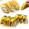 Wave Shaped Mexico Taco Holder Pizza Tool Stainless Steel Utensils Rack Kitchen Tools Party Supplies Table Decor