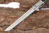 Nuovo arrivo Coltello pieghevole Flipper con cuscinetto a sfera 3Cr13 Lama satinata Palissandro + Manico in acciaio inossidabile Coltelli tascabili EDC Coltello regalo