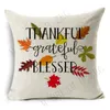 48 Styles Happy Thanksgiving Day Taie d'oreiller Automne Décor Linge Donner Merci Canapé Jeter Maison Voiture Coussin Couvre