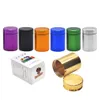 Airtight Aluminum Alloy Metal Tobacco Stash Jar Multi-Use Vacuum Seal Portable Storage Container Metal Tobacco Smoking Dry Herb Storage Jar