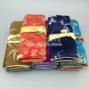 Jade Travel Jewelry Roll Packaging Bag Silk brocade 3 Zipper Pouch Drawstring Bag Cotton filled Folding Makeup Bag Women Gift